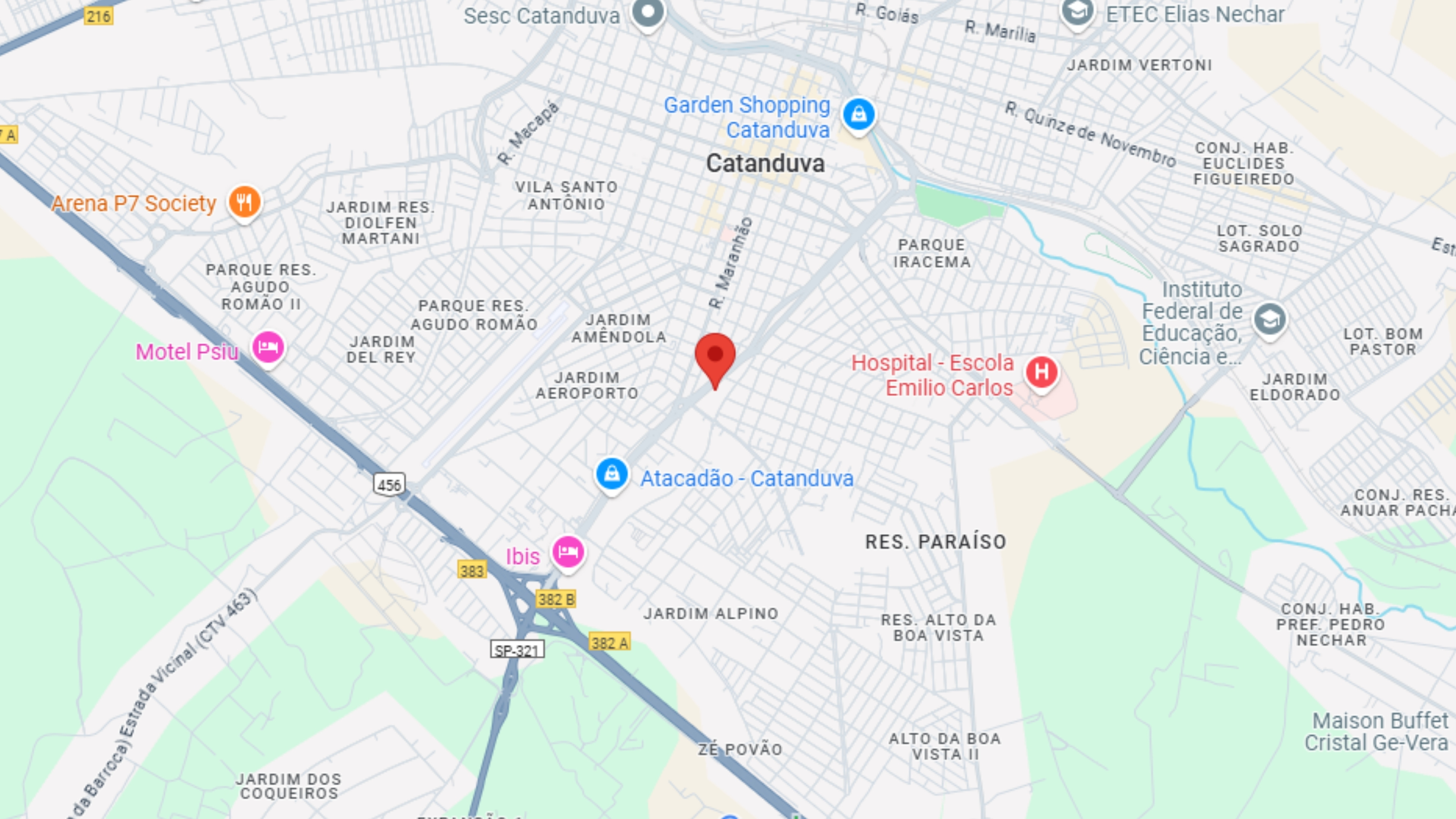Imagem de um mapa