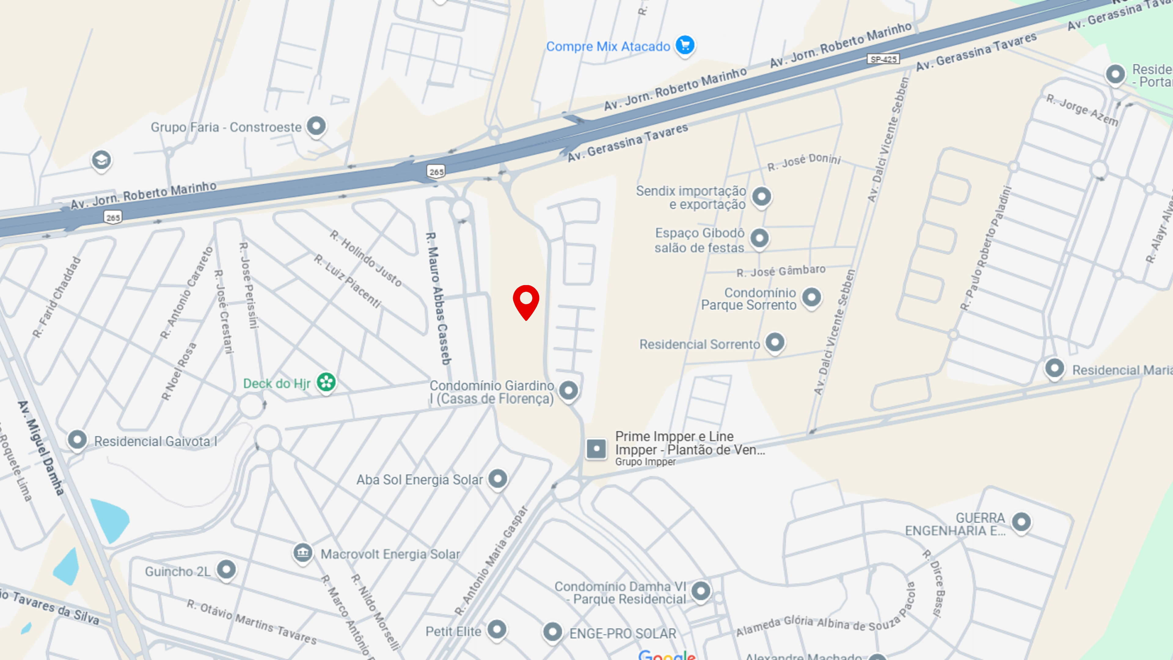 Imagem de um mapa