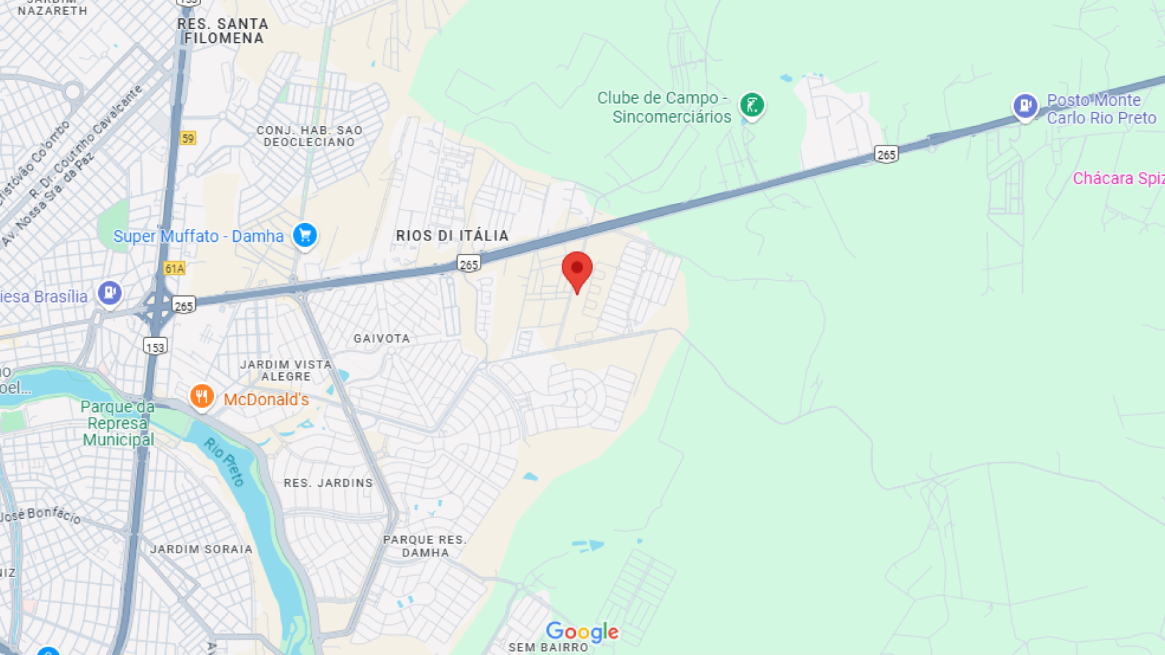 Imagem de um mapa