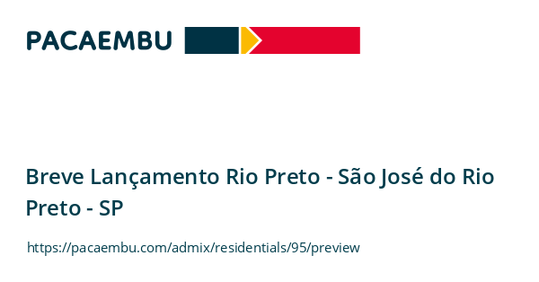 Breve Lançamento Rio Preto
