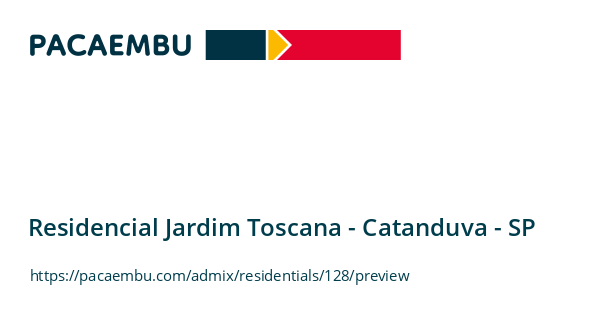 Residencial Jardim Toscana