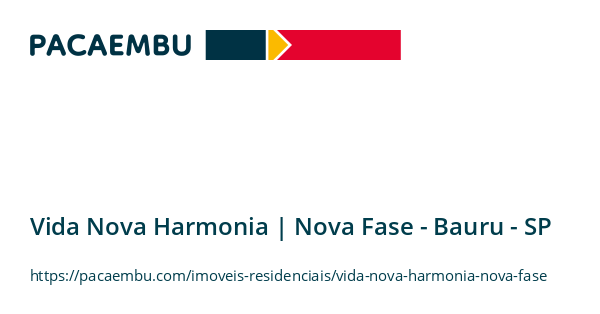 Vida Nova Harmonia - Nova Fase - Apartamento em Bauru