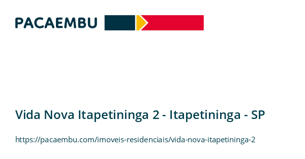 Vida Nova Itapetininga 2
