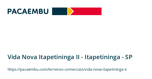 Vida Nova Itapetininga II