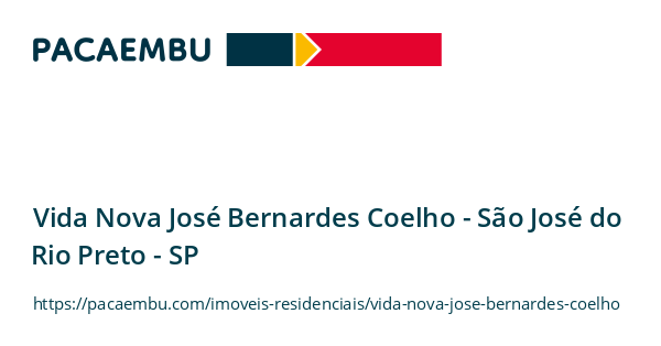 Vida Nova José Bernardes Coelho