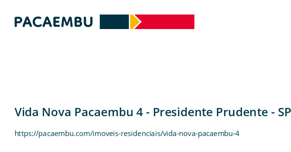 Vida Nova Pacaembu 4 - Apartamento em Presidente Prudente